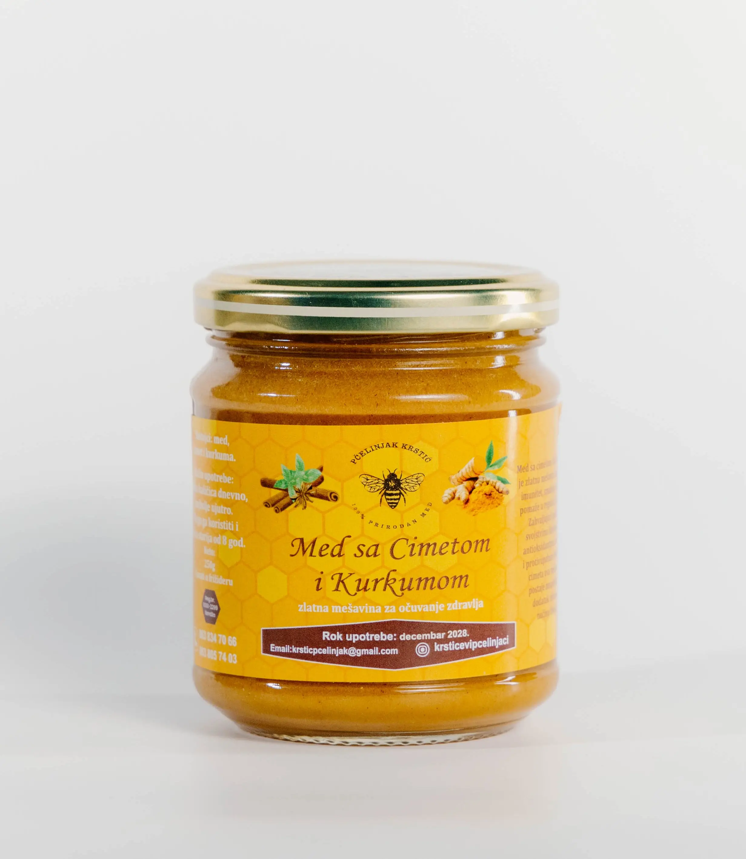 Cimet i kurkuma u medu